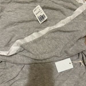 Brand new with tags gray and white crewneck